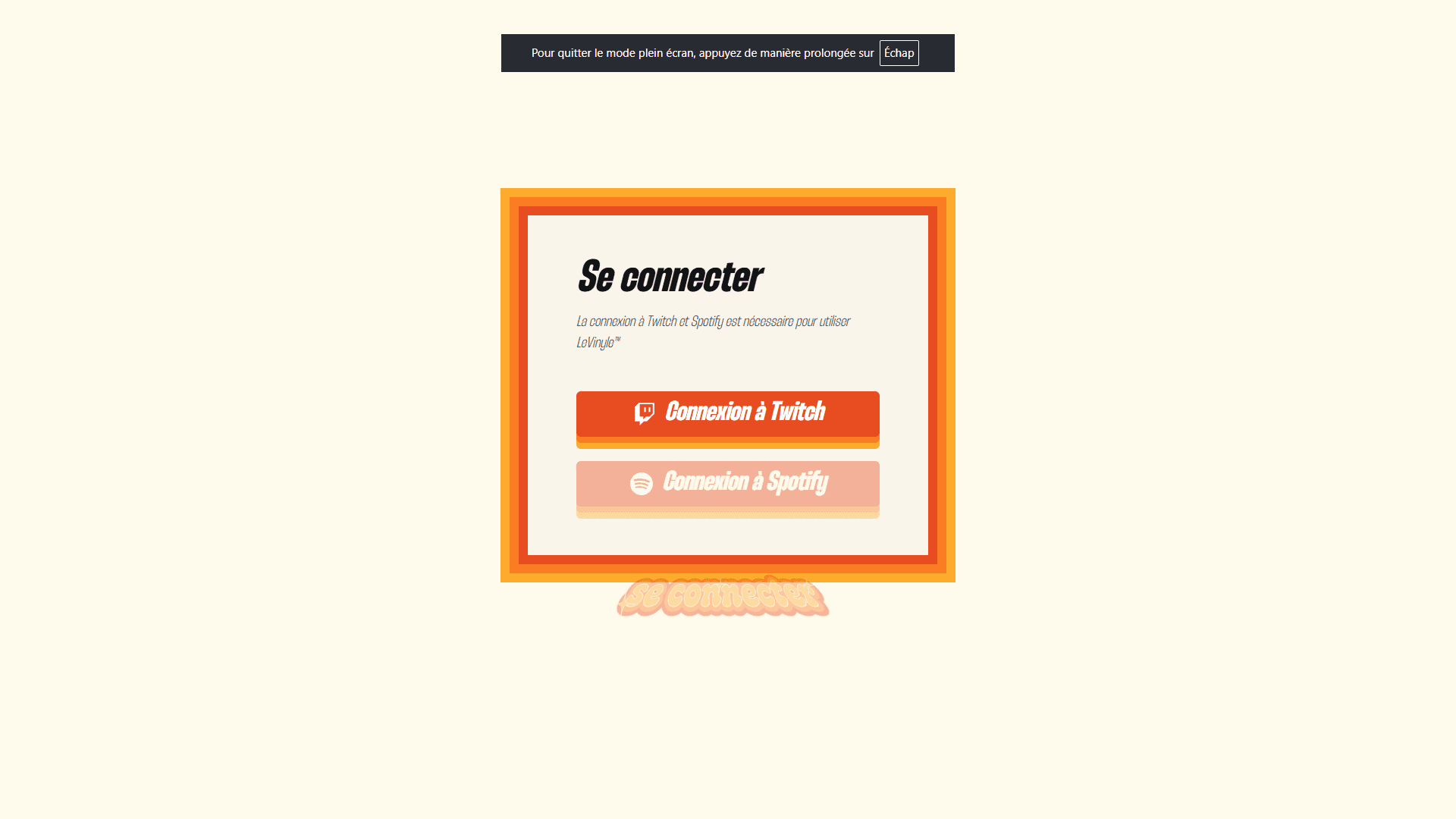 Connexion